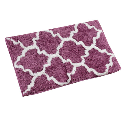 Glorious Moroccan Super Soft Anti Slip Bathmat, Wine