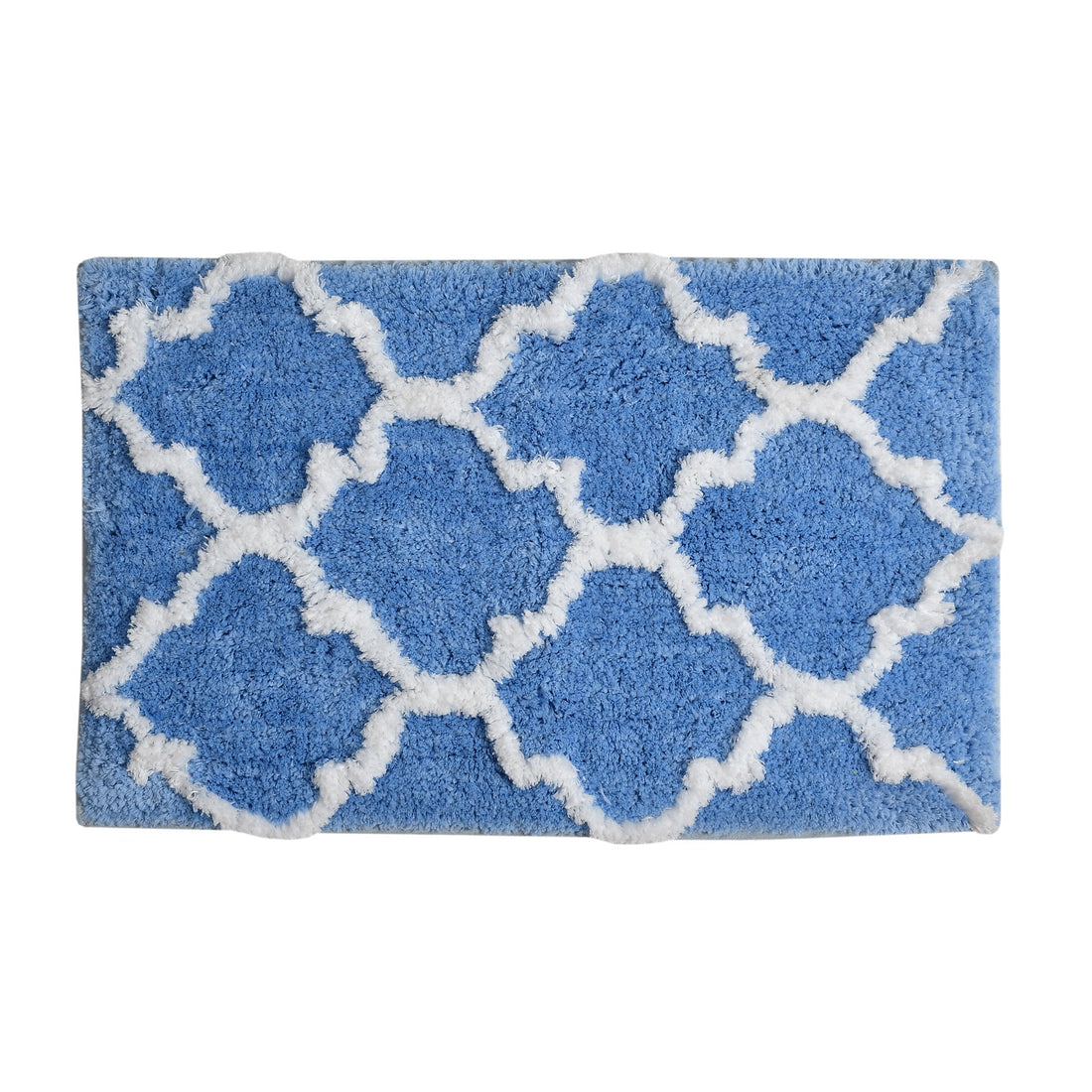 Glorious Moroccan Super Soft Anti Slip Bathmat, Aqua