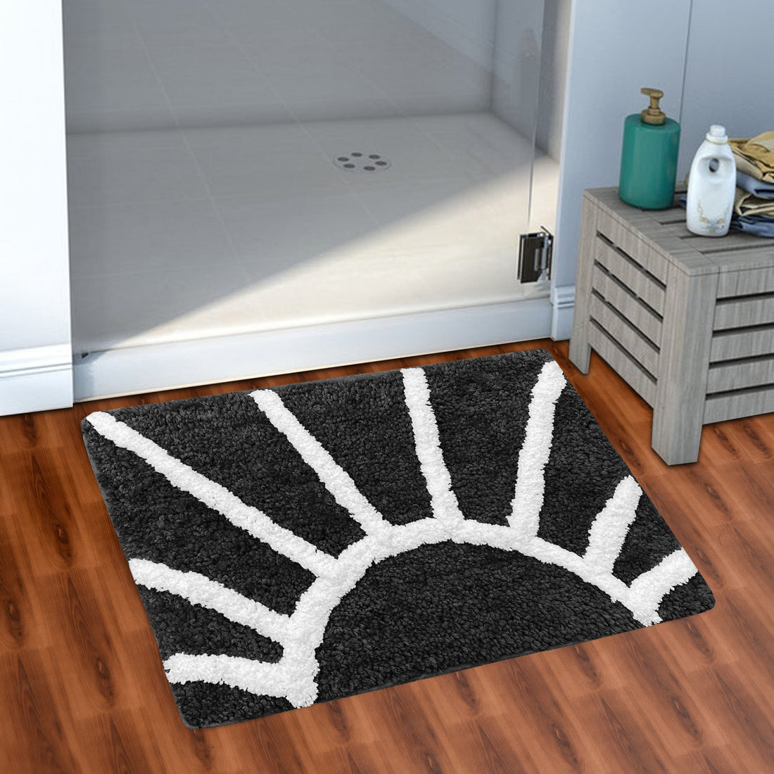 Glorious Super Soft Microfiber Anti Slip Bathmat, Grey