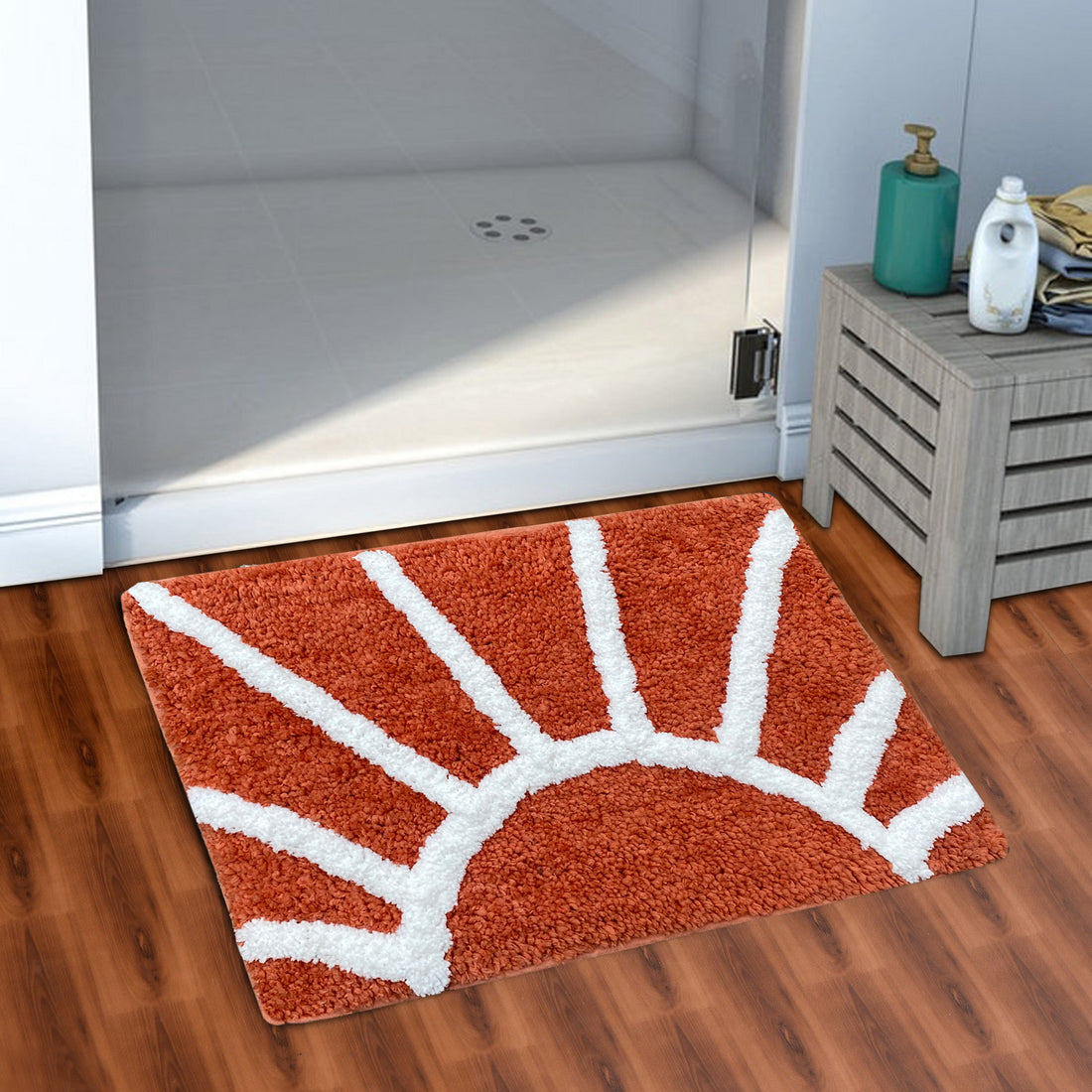 Glorious Super Soft Microfiber Anti Slip Bathmat, Peach