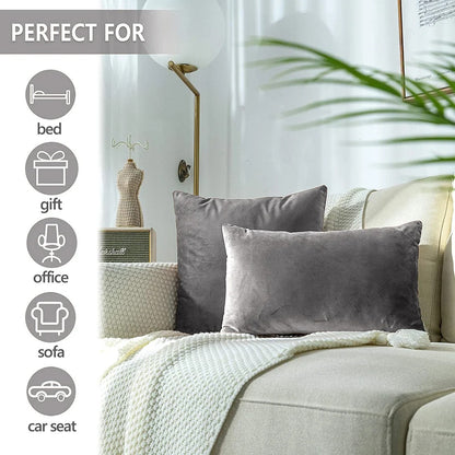 Premium Velvet Reversible Decorative Throw Pillow/Cushion Covers