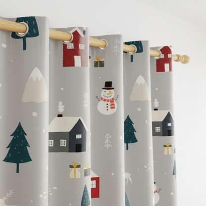 AEROHAVEN Velvet Christmas Curtains for Festive Home Décor and Gifting