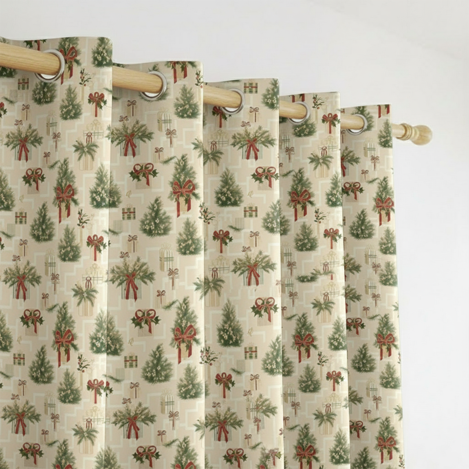 AEROHAVEN Velvet Christmas Curtains for Festive Home Décor and Gifting