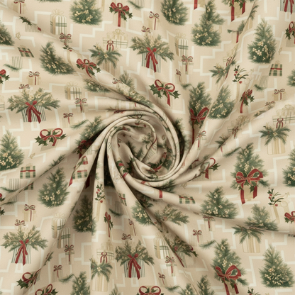 AEROHAVEN Velvet Christmas Curtains for Festive Home Décor and Gifting