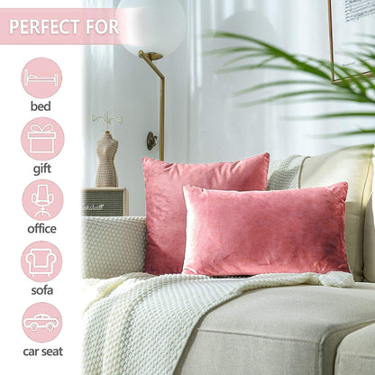 Premium Velvet Reversible Decorative Throw Pillow/Cushion Covers