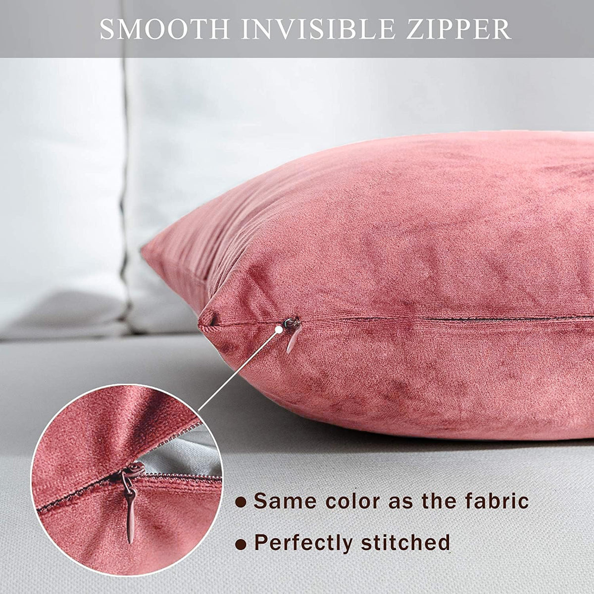 Premium Velvet Reversible Decorative Throw Pillow/Cushion Covers