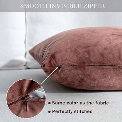 Premium Velvet Reversible Decorative Throw Pillow/Cushion Covers
