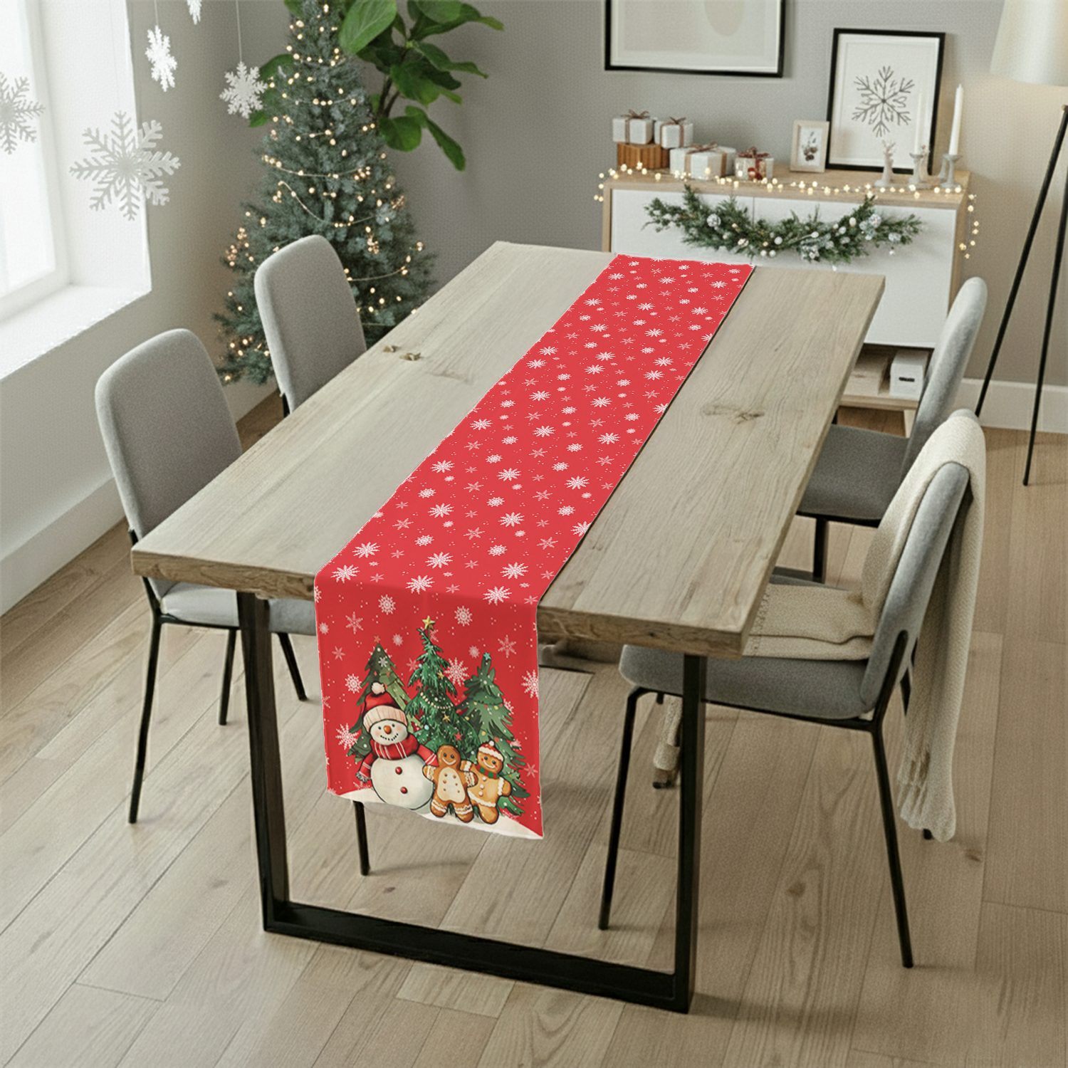 AEROHAVEN Christmas Dining Table Runner for Festive Home Décor and Gifting