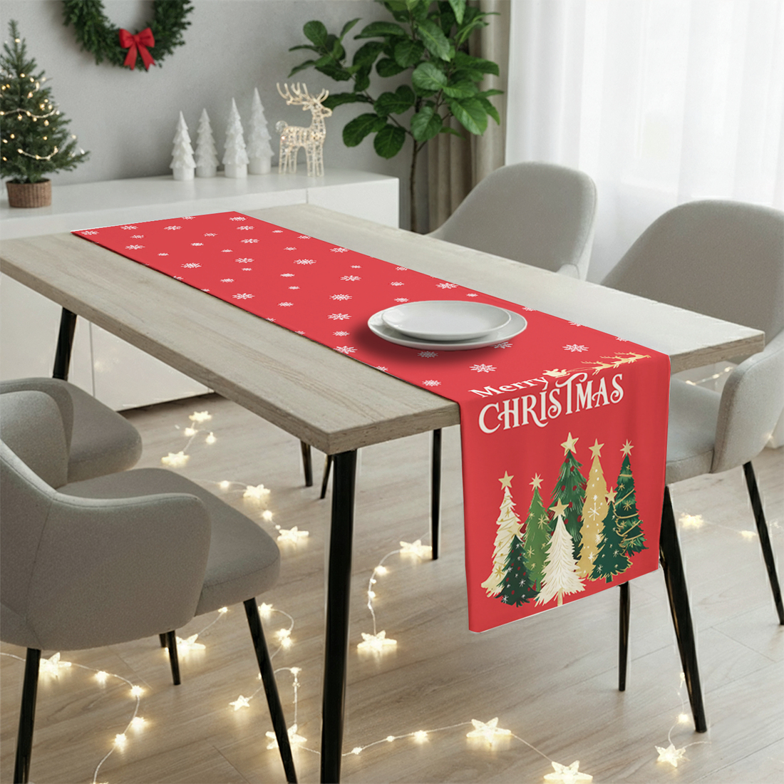 AEROHAVEN Christmas Dining Table Runner for Festive Home Décor and Gifting