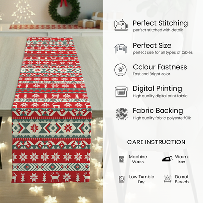 AEROHAVEN Christmas Dining Table Runner for Festive Home Décor and Gifting