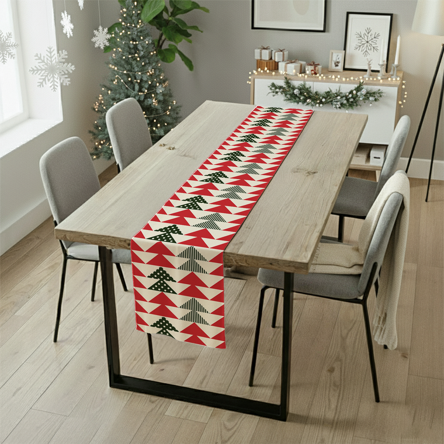 AEROHAVEN Christmas Dining Table Runner for Festive Home Décor and Gifting