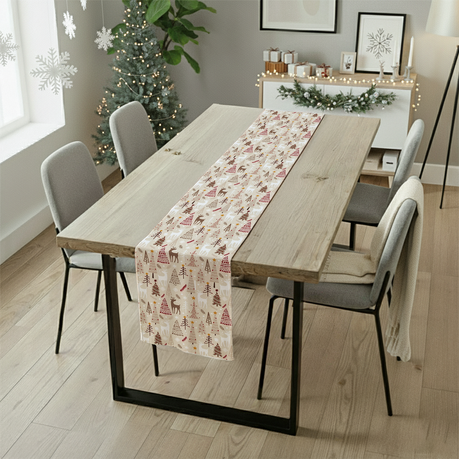 AEROHAVEN Christmas Dining Table Runner for Festive Home Décor and Gifting