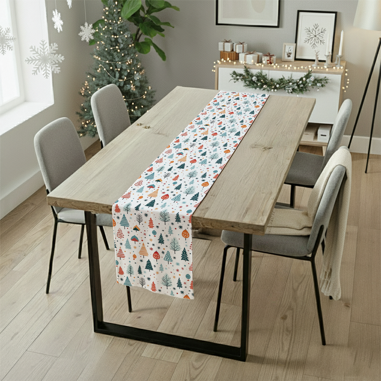 AEROHAVEN Christmas Dining Table Runner for Festive Home Décor and Gifting