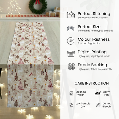AEROHAVEN Christmas Dining Table Runner for Festive Home Décor and Gifting