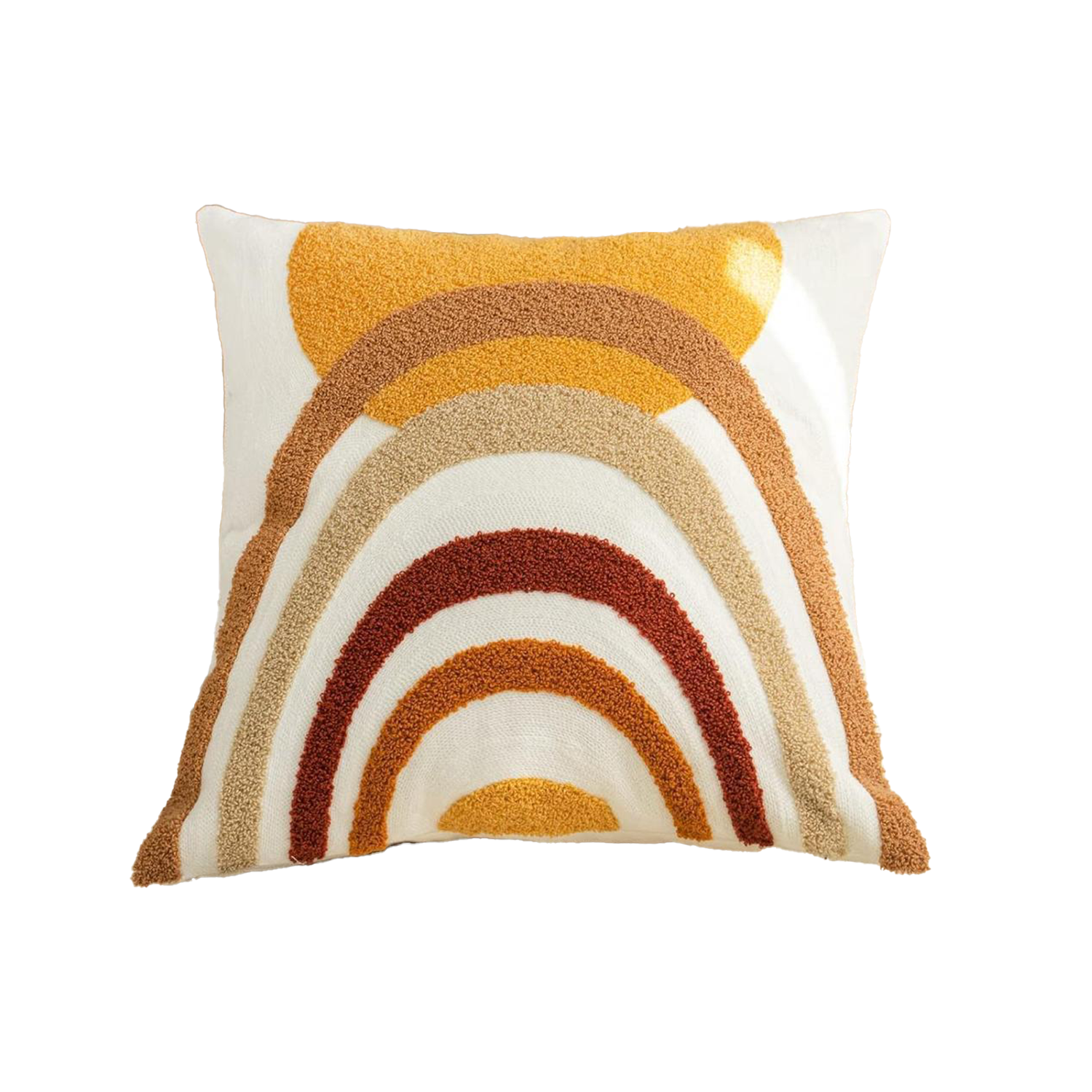 SOLARA ARC Embroidered Cotton Cushion Cover 16x16