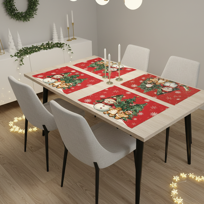 AEROHAVEN Christmas Dining Table Placemats for Festive Home Décor and Gifting