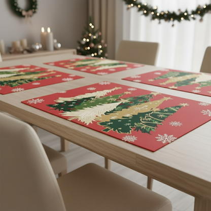 AEROHAVEN Christmas Dining Table Placemats for Festive Home Décor and Gifting