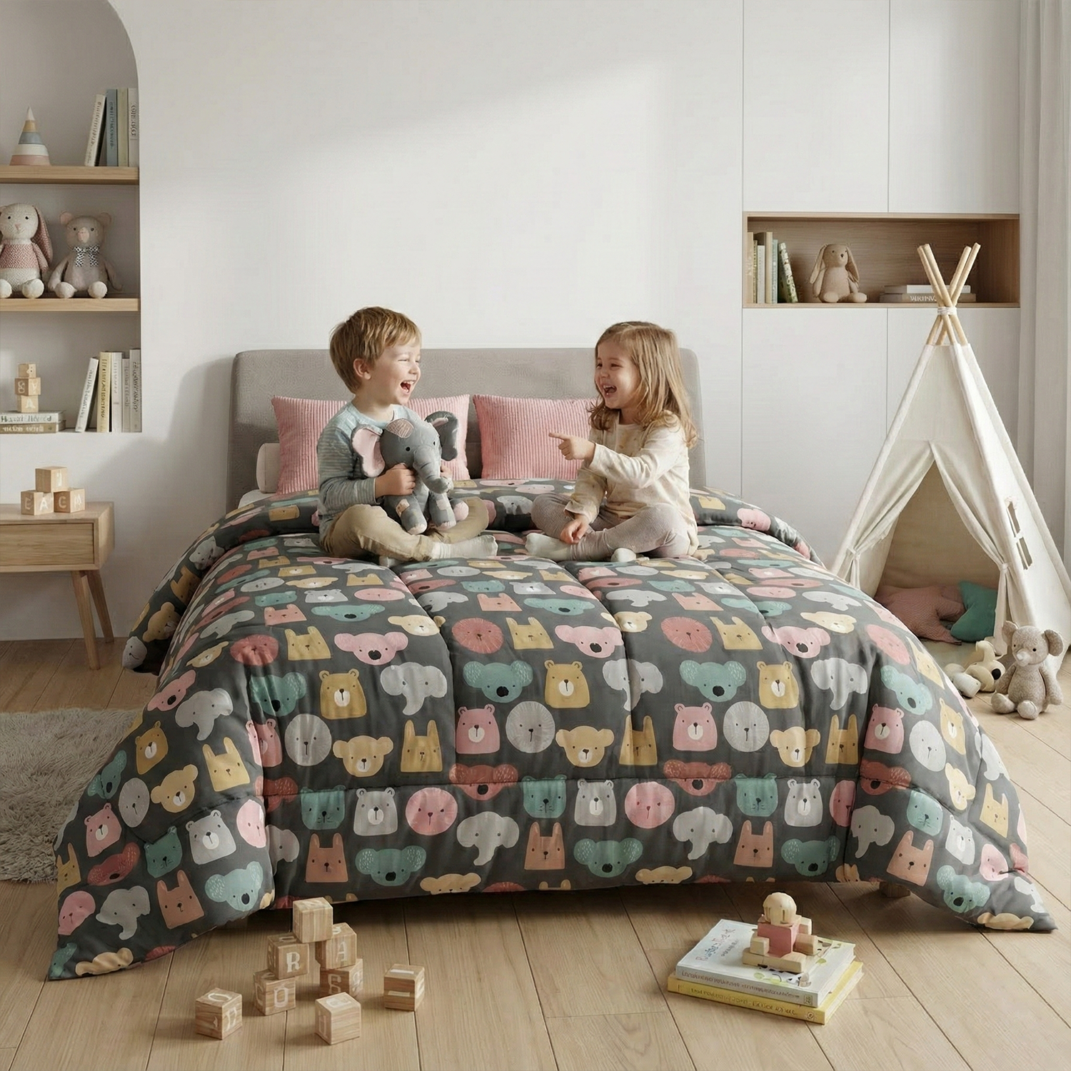 AEROHAVEN Soft Kids Comforter Hypoallergenic Microfiber Double Bed Quilt