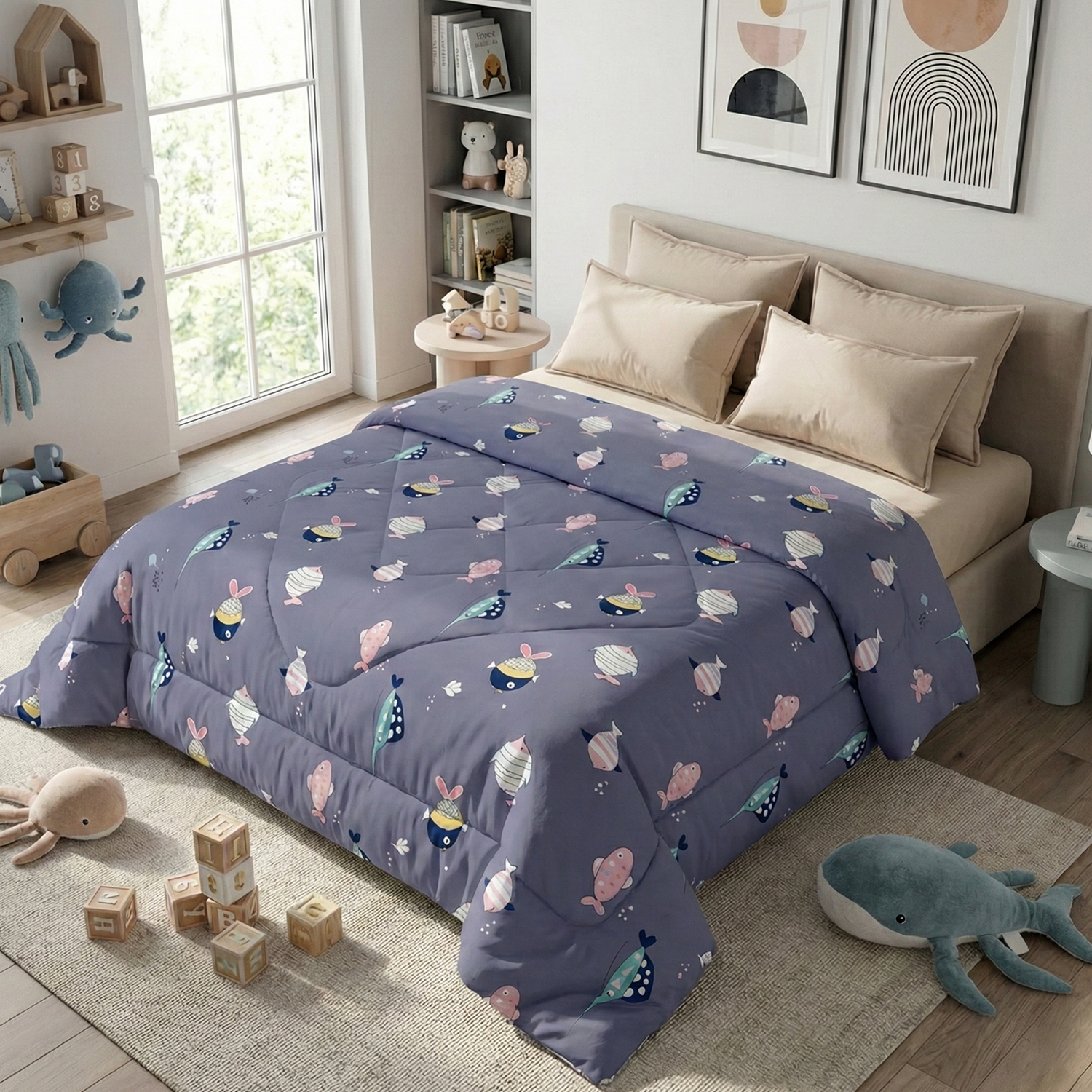 AEROHAVEN Soft Kids Comforter Hypoallergenic Microfiber Double Bed Quilt