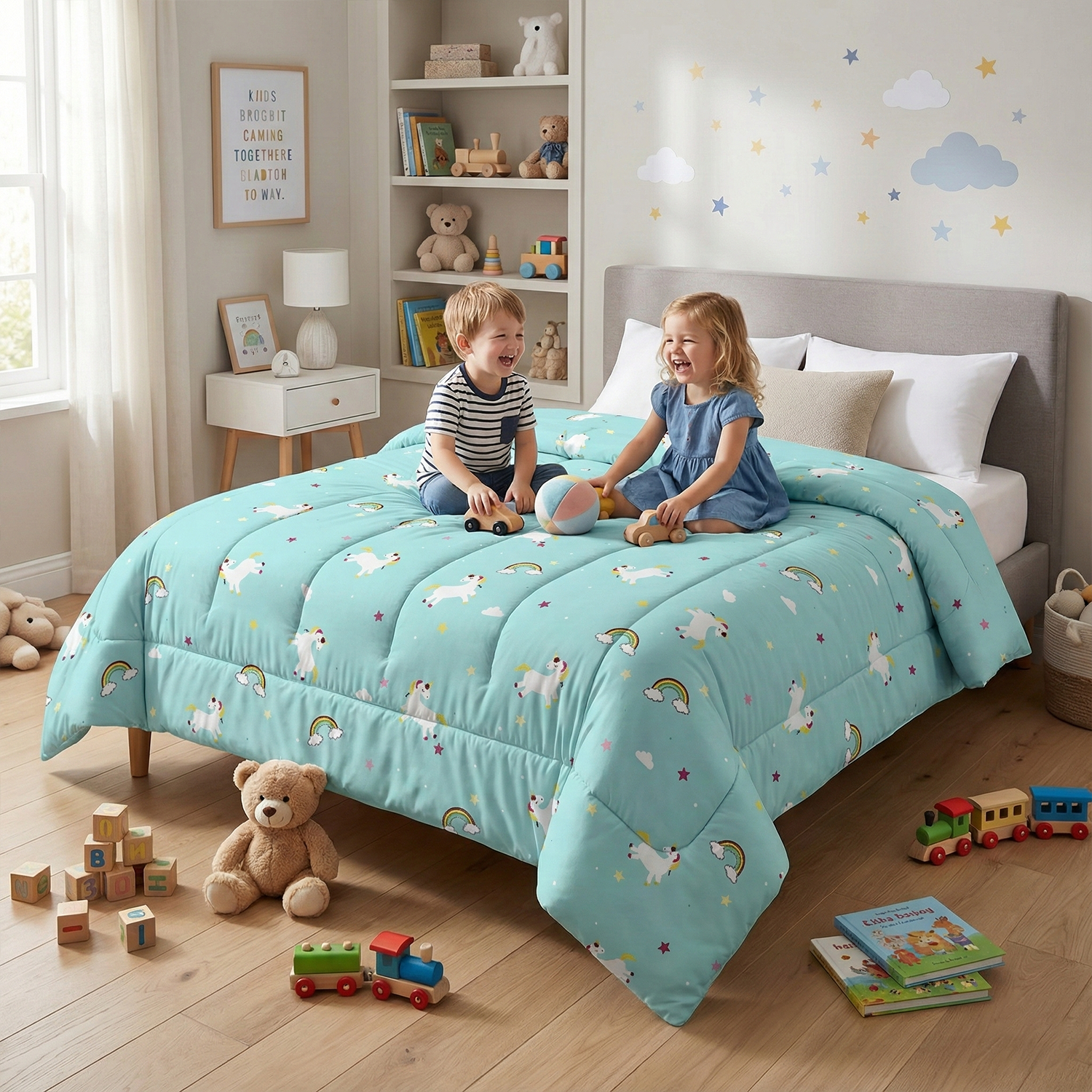 AEROHAVEN Soft Kids Comforter Hypoallergenic Microfiber Double Bed Quilt